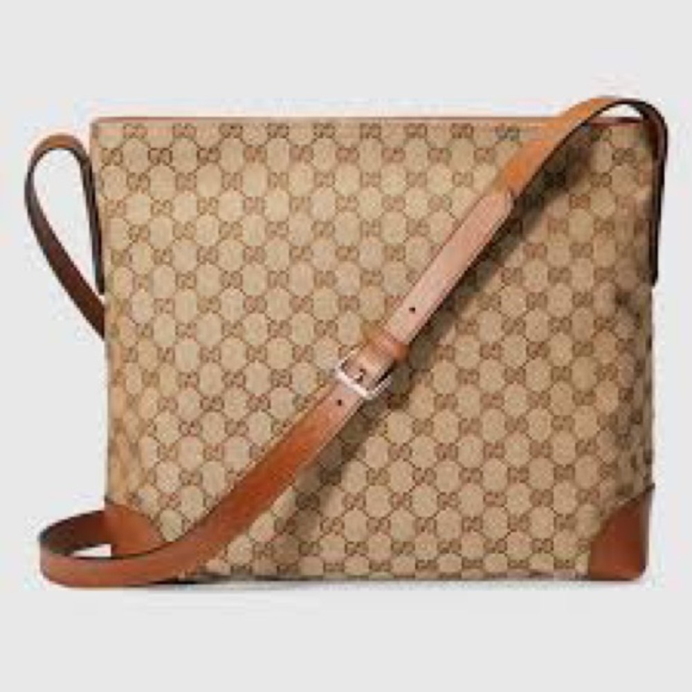 GUCCI | Large original GG canvas messenger bag - Picture 3 of 17